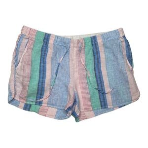 Vineyard Vines Linen Striped Pull On Short Size Medium